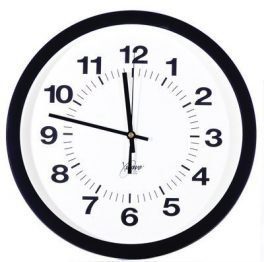 Clocks & Guards 14" Atomic Black Clock