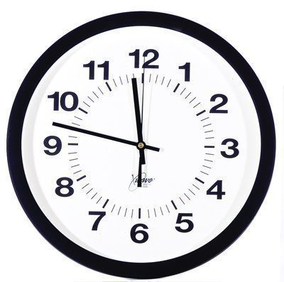 Clocks & Guards 14" Atomic Black Clock
