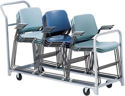 Chair Storage and Movers Folding/Stacked Chair Dolly Holds 36 folding chairs or 3 stack