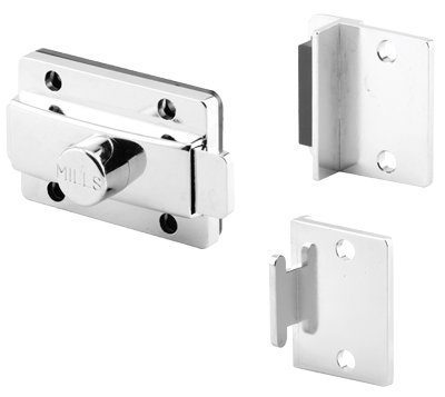 Surface Slide Latches, Mills Stainless Steel Slide Latch & Strike and Keeper Set