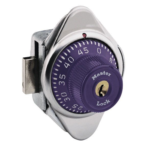 Master Lock, Built in Combination Locks, Locks 1630 Master Lock Built in combination lock RH locker purple dial