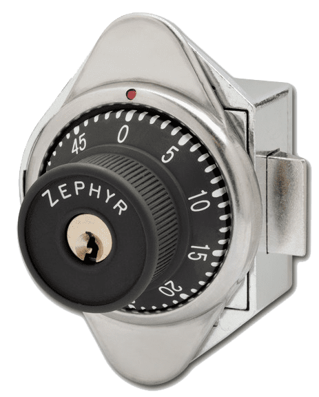Zephyr Lock, Locks, Built in Combination Locks 1955 Spring Latch Lock